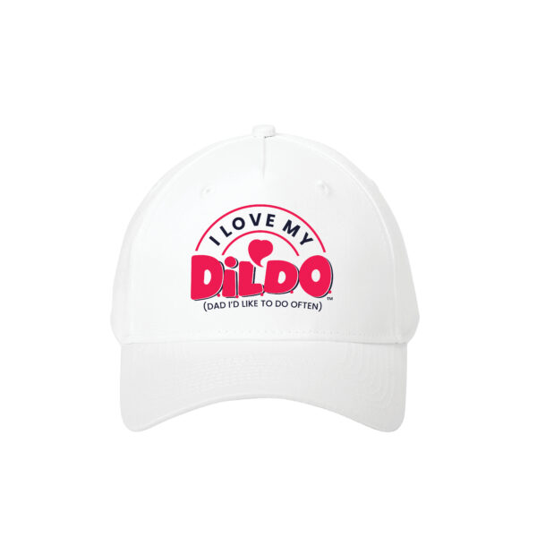 I Love my D.I.L.D.D.O. (Dad I'd Like to Do Often) White Trucker Hat